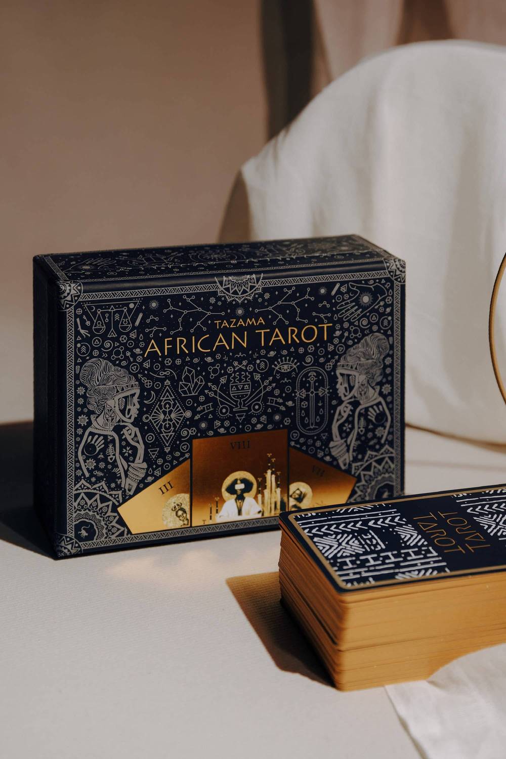 Tazama African American Tarot Deck. Modern Black Tarot Cards